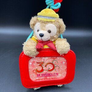 Tokyo Disney Resort Duffy Bear Plush Badge Pass Holder 30th Anniversary